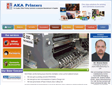 Tablet Screenshot of akaprinters.com